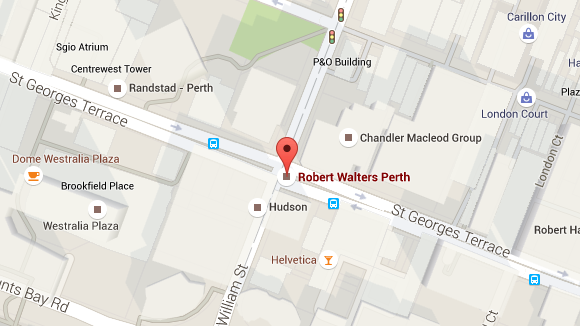 Robert Walters Perth office map